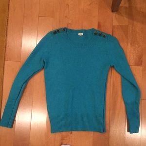 J Crew aqua sweater size S